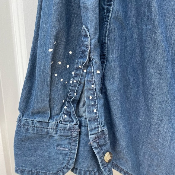 Banana Republic Denim Pain Splatter Button Down - Picture 2 of 6